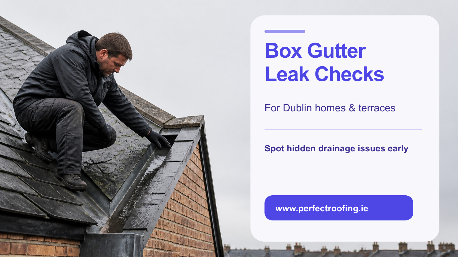 Box Gutter Leak Checks for Dublin Terraces and Wicklow Homes